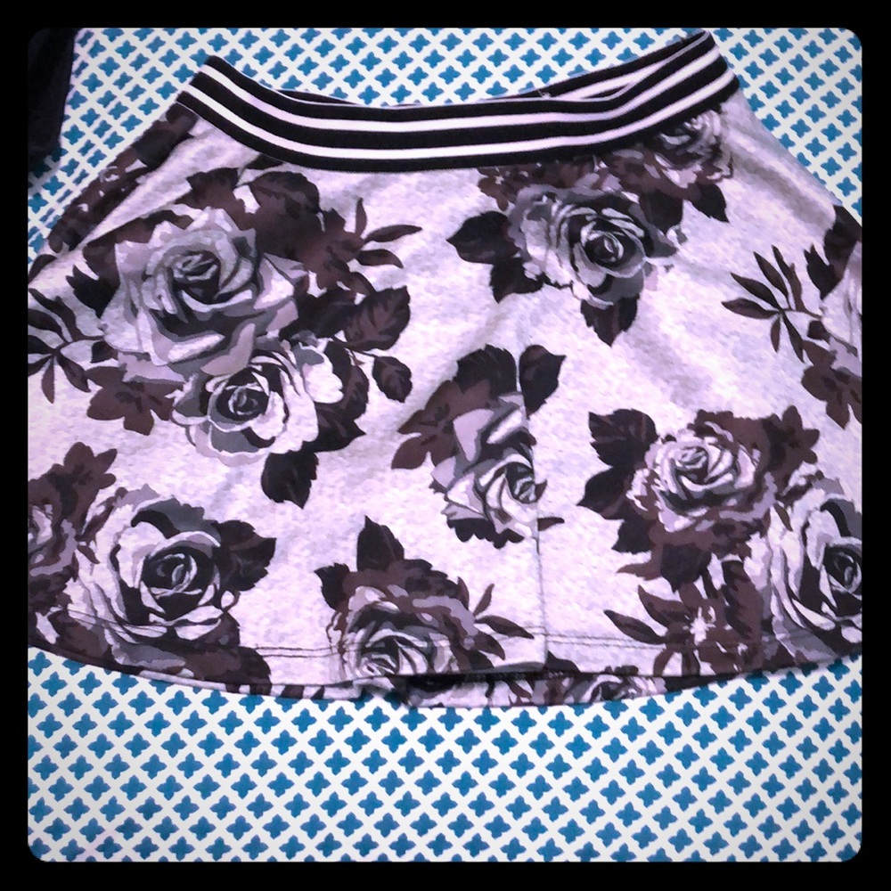 Girls Justice skirt with roses, size 10
